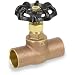 Smith-Cooper International 142 Series Brass Stop Valve, Potable Water Service, Inline, Handwheel, Solder End