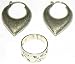 Women Earrings with Ring Sterling Silver Jewelry Set