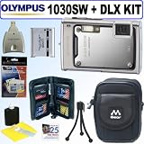 Olympus Stylus 1030SW 10.1MP Digital Camera (Silver) + Deluxe Accessory Kit