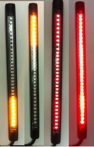 Motorcycle LED Turn Signal Tail Brake License Plate Integrated Light Quad