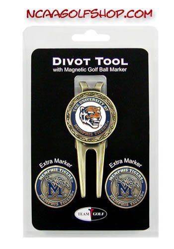 Memphis Tigers Divot Tool Ball Marker Set Tg3