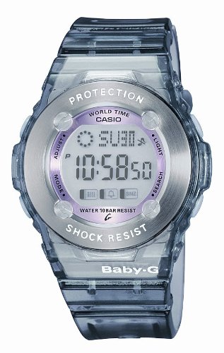 Casio BG-1302-8ER BABY-G ladies digital resin strap watch