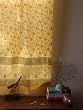 Waltz of the Vines ~ Yellow Floral Summer Beach Curtain 84x46