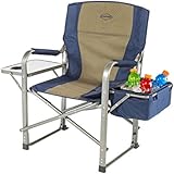 Kacx9|#Kamp-Rite Director's Chair with Side Table & Cooler, Blue
