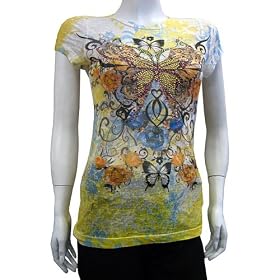 JC Eternity Ladies Burnout Shirt with Studs