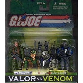 GI Joe 3.75 Shipwreck vs Electric EEL Valor vs Venom 2-Pack by G. I. Joe