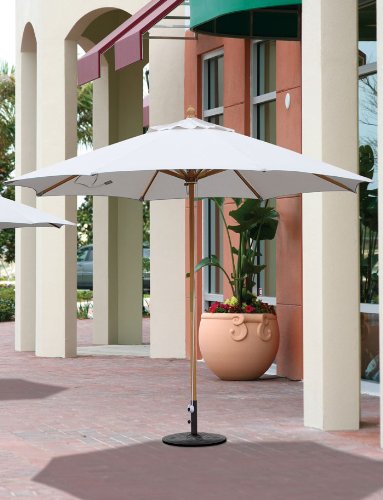 patio umbrella-11 ft Round Market Umbrella Commercial Grade, Suncrylic Fabric by Galtech