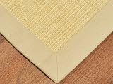 Wilton Sisal Natural Fiber Rug 5' x 8' - Wide Cotton Binding, Non-Slip Latex Backing