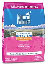 Natural Balance Original Ultra Whole Body Health Chicken Meal & Salmon Meal Formula Dry Cat Food, 15-Pound
