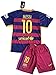 Messi #10 FC Barcelona 2015-16 Youths Home Kit Shirt & Shorts