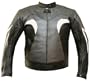 XR VENTED MOTORCYCLE LEATHER ARMOR JACKET Metal