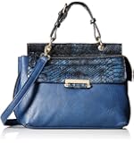 MG Collection Metallic Snake Cross-Body Bag