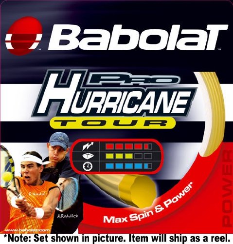 Babolat Tennissaite Pro Hurricane Tour 200m, gelb, 1,25 mm, CB13577 Preisvergleich