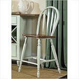 Low Country Dining Windsor Back Barstool in Sea Mist and Suntan Bronze