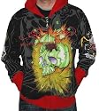 ED HARDY Christian Audigier SMET Mens Bulldog Skull Tattoo Hoodie Shirt Hooded Sweatshirt