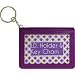 I.D Holder and Keychain Purple w/ Green Wellspring