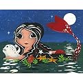 Moonlight Mermaid Canvas Wall Art - 14x18"