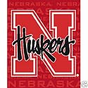 Nebraska Cornhuskers NCAA Light Weight Fleece Blanket (031 Series) (50"x60")