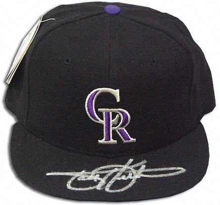 Buy Todd Helton Colorado Rockies Autographed Hat by Mounted Memories