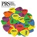 Paul Reed Smith PRS Delrin Picks - 48 Assorted Variety Pack, 351 Shape - Includes: 24 Medium Gauge, 12 Light Gauge, & 12 Heavy Gauge Guitar Picks