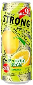 日本サンガリア ストロングチューハイタイム ゼログレープフルーツ ロング缶 500ml×24本