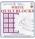 Sunbonnet Girl Stamped White Quilt Blocks