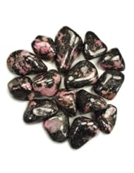 Home: Hypnotic Superior Materials: 1/2 lb Bulk Tumbled Rhodonite Stones from Madagascar - Natural Polished Gemstone Supplies for Wicca, Reiki, and Energy Crystal Healing *Wholesale Lot* - Hypnotic Gems