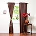 Best Home Fashion Thermal Insulated Blackout Curtains - Back Tab/ Rod Pocket - Chocolate - 52