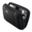 Small Hard Drive Case for Ultra Protection for Mini / Slim External HardDrives - Provides Storage for SEAGATE Portable USB 2.0 External Hard Drive and accessory cables. ( Internal case dimentions: 6" x 3.75" x 1.25" see compatibility below )