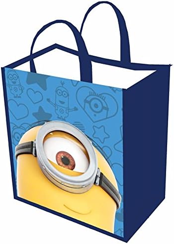 Unisex-Adult Minions Reusable Shopping Tote Or Halloween Trick Or Treat Bag - Close Up