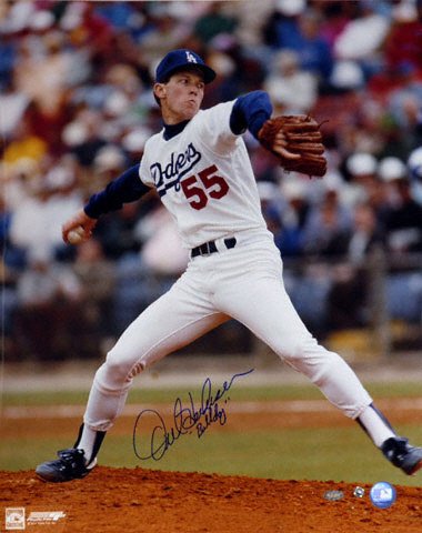 Orel Hershiser Los Angeles Dodgers - Pitching - Autographed 16x20 Photograph with Bulldog Inscription