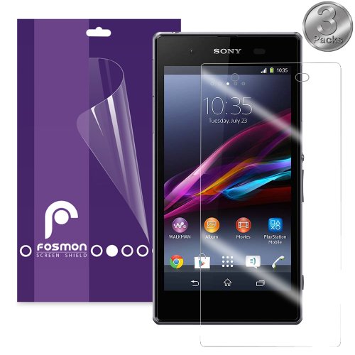 Fosmon Crystal Clear Screen Protector Shield for T-Mobile Sony Xperia Z1S 4G LTE - Retail Packaging (3 Pack) Fosmon Crystal Clear Screen Protector Shield for T-Mobile Sony Xperia Z1S 4G LTE - Retail Packaging (3 Pack)