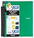 Five Star Advance 5 Subject Notebook, 11 x 10 Inches, 200 sheets, Green (72817)