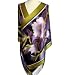 SilkNOW Hand Painted Green and Purple 100% Pure Silk Satin Scarf with Beautiful Multi Colored Floral Pattern