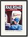 Black Framed/Matted Print 17x23, Railroad Magazine: Electrification, 1944