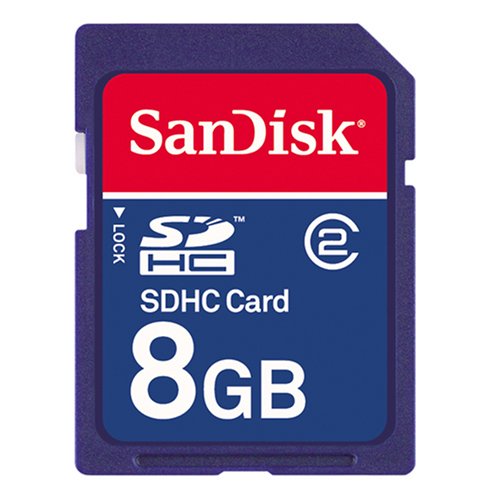 SANDISK 8GB SECURE DIGITAL CARD - FOR SDHC DEVICES ONLY