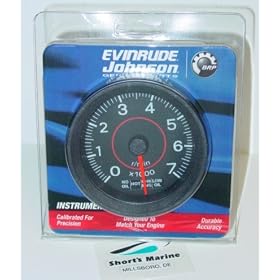 Evinrude Johnson 3 Tach and System Check Gauge 0177107 by 