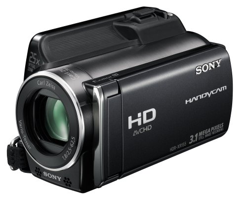 Sony HDR-XR155EB Full HD Camcorder (120 GB Festplatte, 25 fach optischer Zoom, 6,9 cm (2,7 Zoll) Display, EXMOR R Sensor, Touchscreen) schwarz