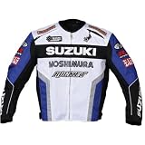 Joe Rocket Suzuki GSXR Supersport Motorcycle Jacket - White/Blue/Black - Medium