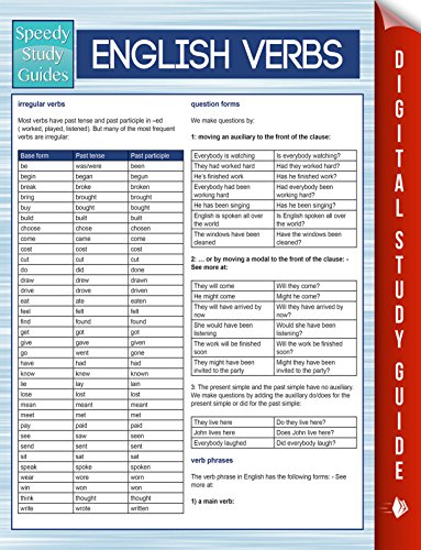 English Verbs (Speedy Study Guides)