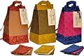 Eco Lunch Bag with 3 napkins, Assorted Colors 12