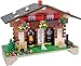 River City Clocks Traditional German Weatherhouse with Deer and Thermometer - 6 Inches Tall - Model # 1020T-06, Black