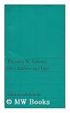 Drei Studien zu Hegel - Theodor W. Adorno