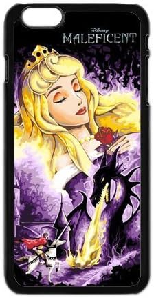 FEEL.Q- Disney Movie Maleficent Sleeping Beauty Cartoon Rubber iPhone 6 Plus Case 6S Plus 6+ Cover