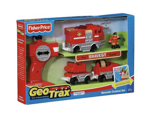 Fisher-Price GeoTrax Rail and Road System RC Set with Figure Assortment