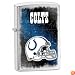 Zippo NFL Colts Lighter, Silver, 5 1/2 x 3 1/2cm