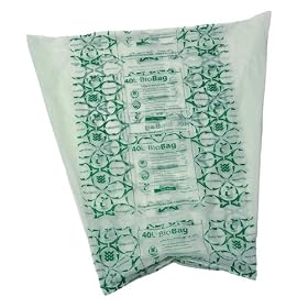 40 Litre Biodegradable & Compostable Bin Liners or Biobags roll 25
