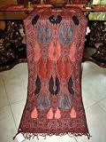 Pashmina Jamavar Designer Shawl Wrap Throw Kashmir