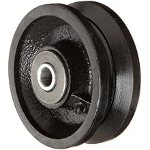RWM Casters V-Groove Wheel with Straight Roller Bearing 700 lbs Capacity