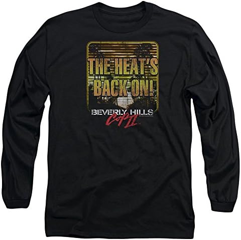 Beverly Hills Cop III The Heats Back On Men's Long Sleeve T-Shirt Medium Black